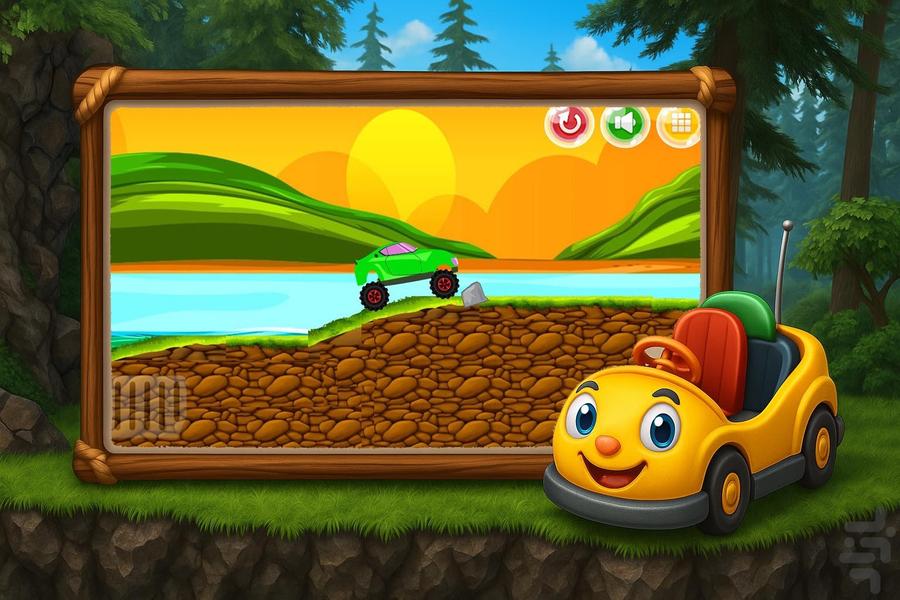 ماشین بازی بچه گانه - Gameplay image of android game