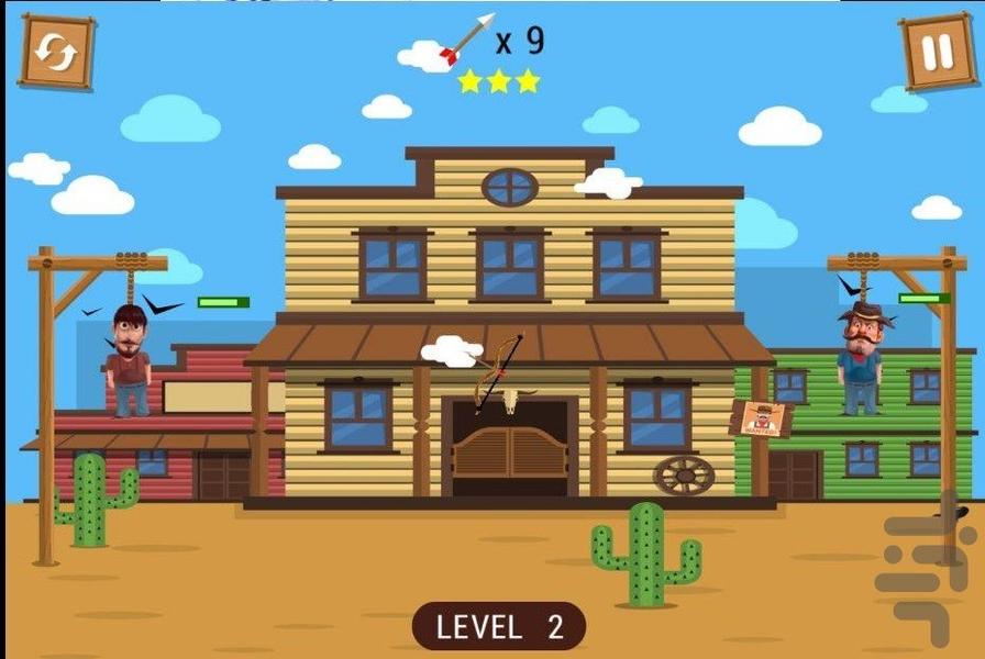 کابوی و چوبه دار - Gameplay image of android game