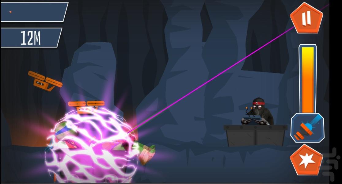 لاک پشت های نینجا- جنگ لیزری - Gameplay image of android game