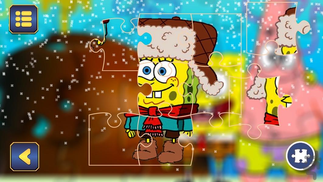 پازل باب اسفنجی - Gameplay image of android game