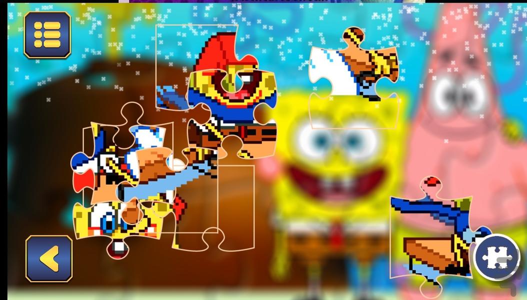 پازل باب اسفنجی - Gameplay image of android game