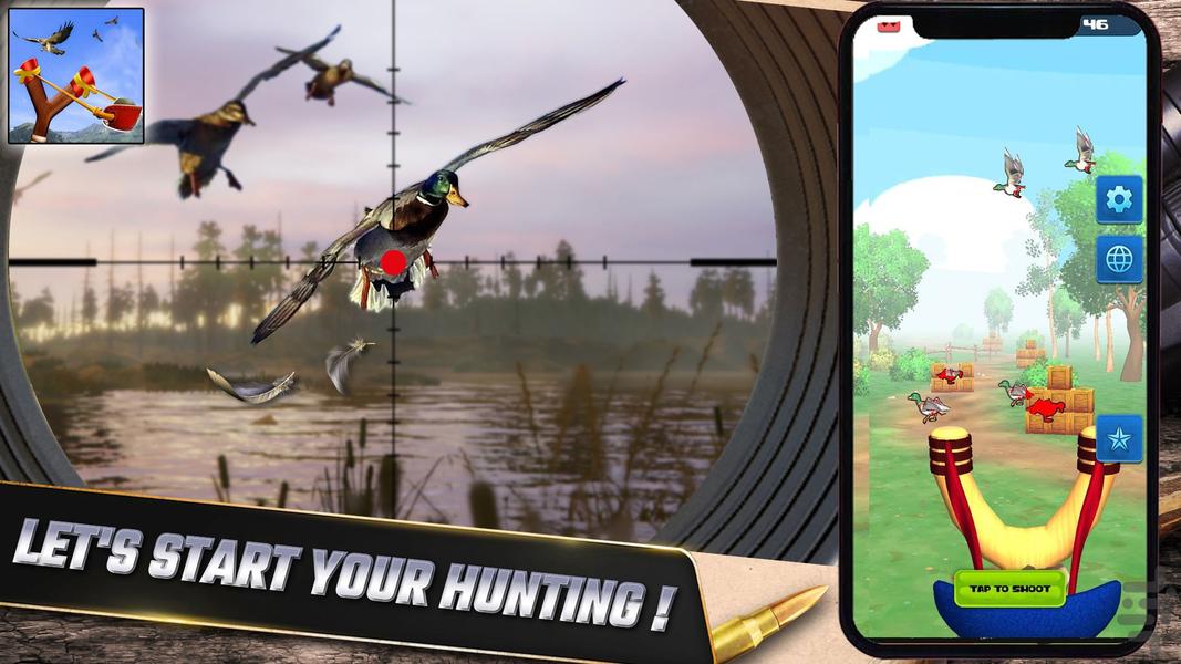 شکار مرغابی با پلخمون | بازی جدید - Gameplay image of android game