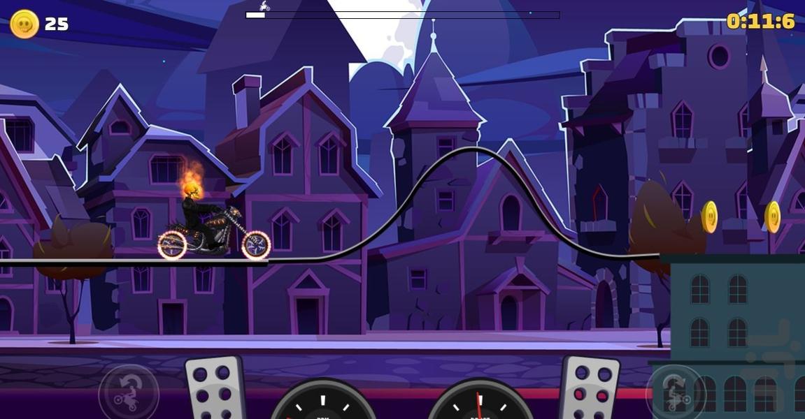 موتور سواری مرگبار - Gameplay image of android game