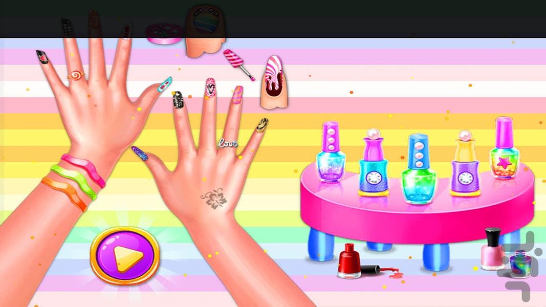 بازی سالن ناخن - Gameplay image of android game