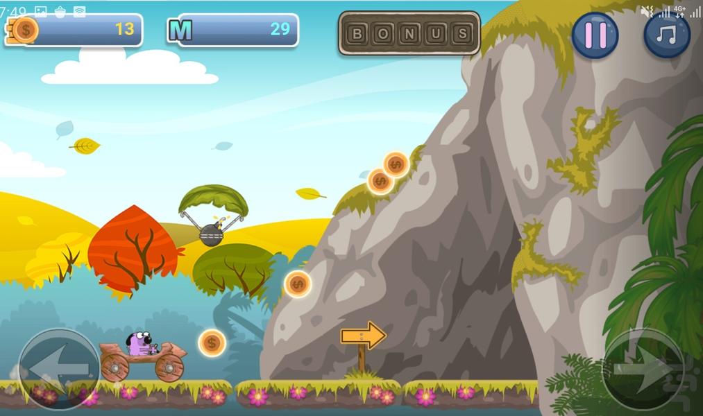 بازی ماشینی سگ - Gameplay image of android game