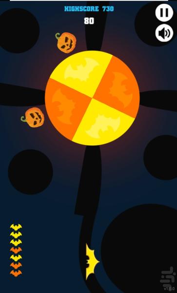 پرتاب تیغ هالووین - Gameplay image of android game