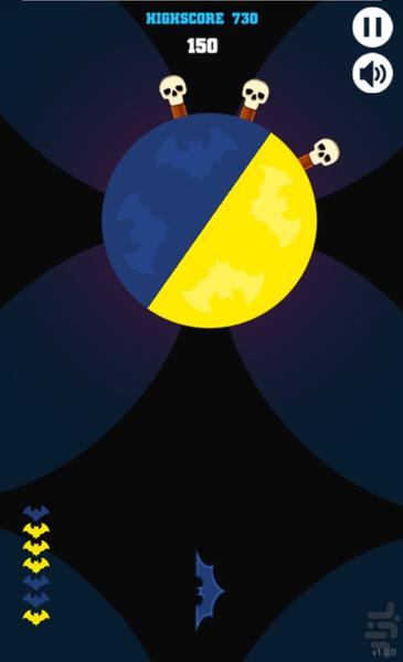 پرتاب تیغ هالووین - Gameplay image of android game