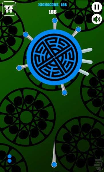 چاقو بازی - Gameplay image of android game