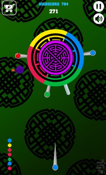 چاقو بازی - Gameplay image of android game