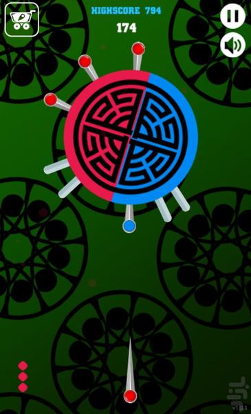 چاقو بازی - Gameplay image of android game