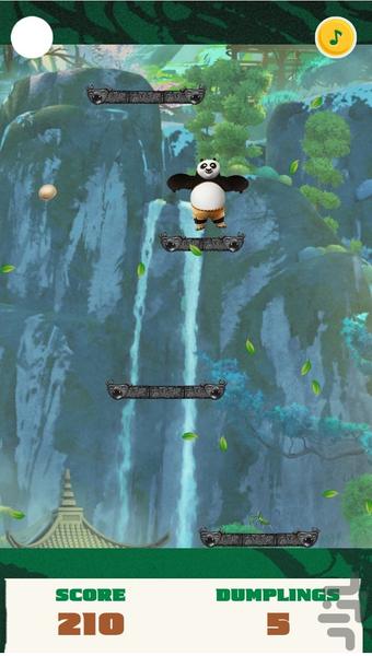 پاندا کونگ فو کار پرشی - Gameplay image of android game