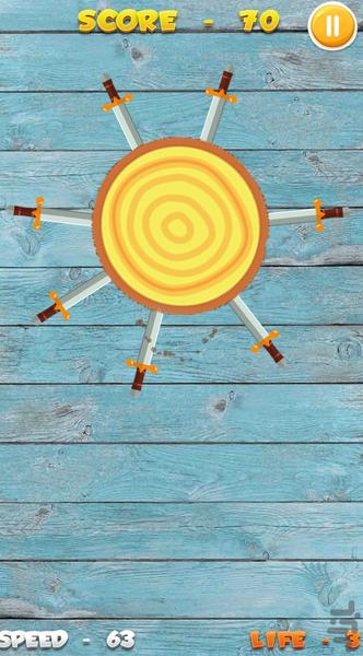 پرتاب چاقو - Gameplay image of android game