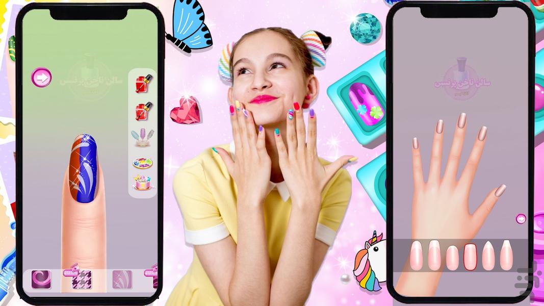 بازی دخترانه سالن ناخن عروس - Gameplay image of android game