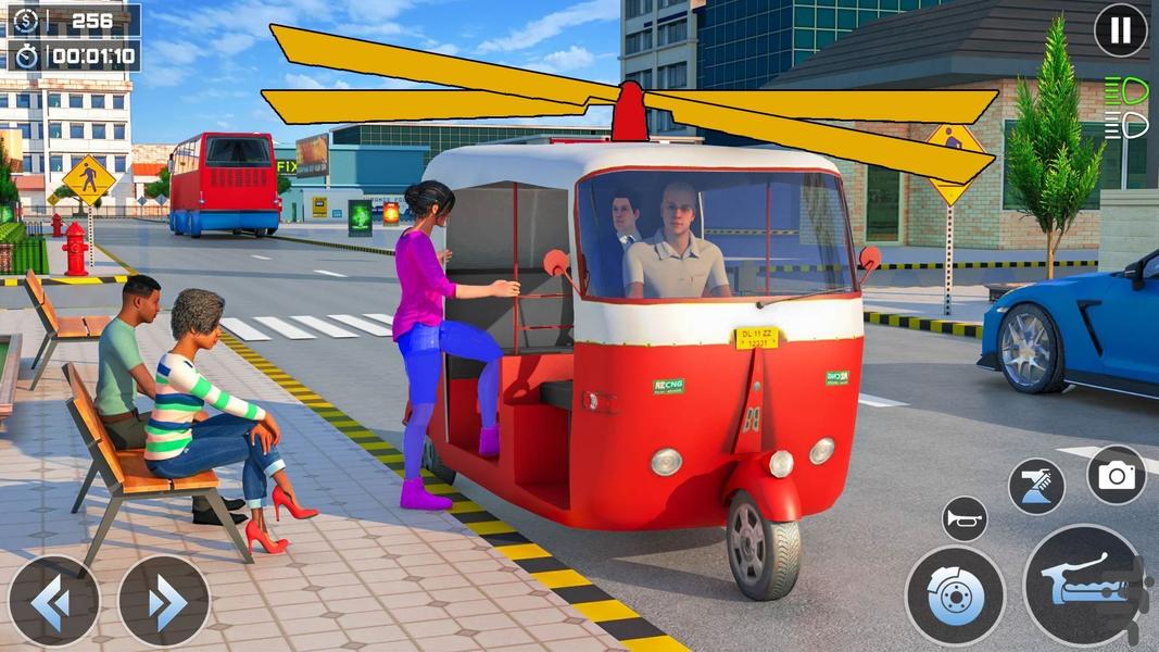 بازی پیک موتوری - Gameplay image of android game