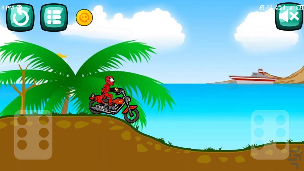 بازی موتور مرد عنکبوتی - Gameplay image of android game