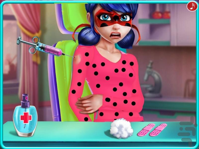 تزریق آمپول دختر کفشدوزکی - Gameplay image of android game