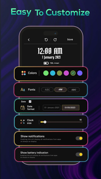 Edge Lighting - Border Light - عکس برنامه موبایلی اندروید