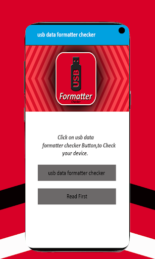 usb otg data formatter checker - Image screenshot of android app