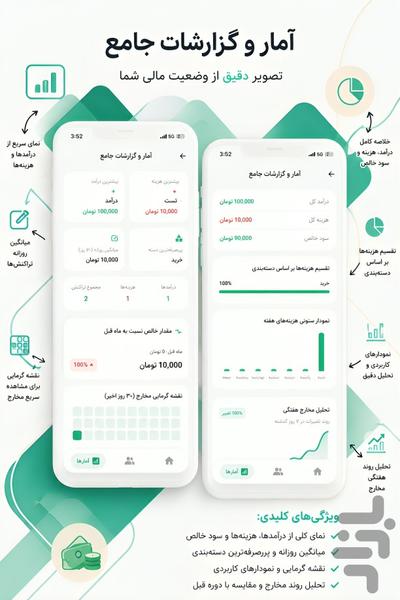 مانی فلو | مدیریت دخل و خرج - عکس برنامه موبایلی اندروید