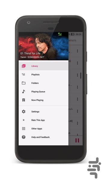 موزیک پلیر حرفه ای ( پخش موسیقی ) - عکس برنامه موبایلی اندروید