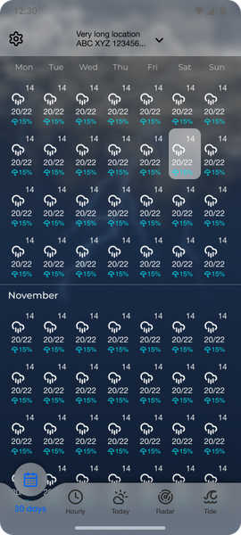 9weather.com Rain, Radar, Tide - Image screenshot of android app
