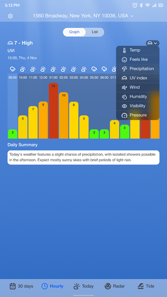 9weather.com Rain, Radar, Tide - Image screenshot of android app