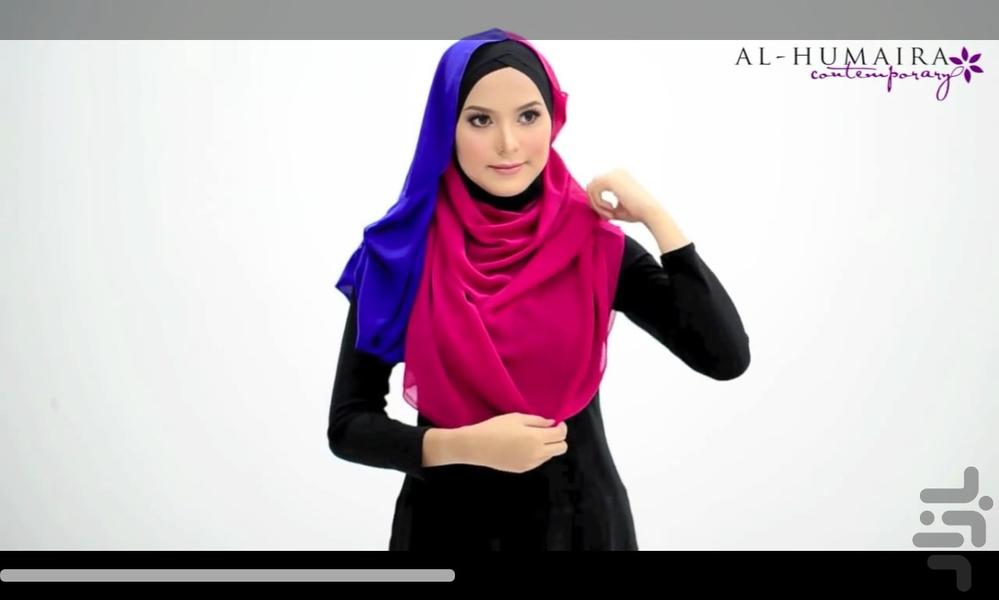 آموزش بستن شال و روسری 96 - Image screenshot of android app