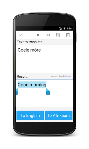 Afrikaans English Translator - Image screenshot of android app