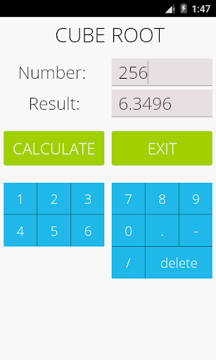 Cube Root Calculator - Image screenshot of android app