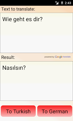German Turkish Translator - عکس برنامه موبایلی اندروید