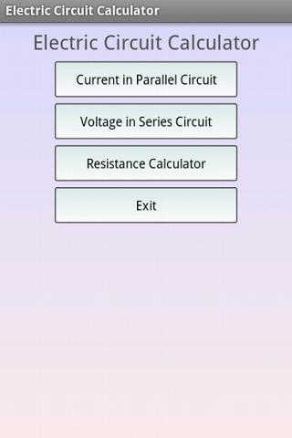 Electric Circuit Calculator - Image screenshot of android app