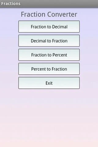 Fraction Converter - عکس برنامه موبایلی اندروید