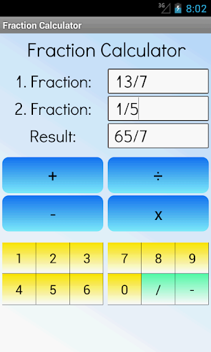 Fraction Calculator - Image screenshot of android app