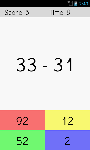 Hardest Math Game Ever - Gameplay image of android game