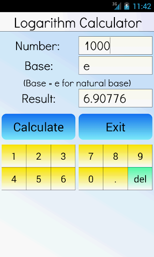 Logarithm Calculator - عکس برنامه موبایلی اندروید