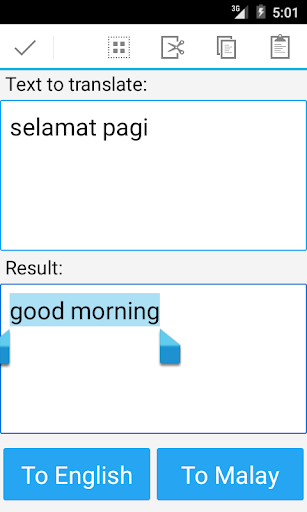 Malay English Translator - Image screenshot of android app