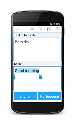 Portuguese English Translator - Image screenshot of android app