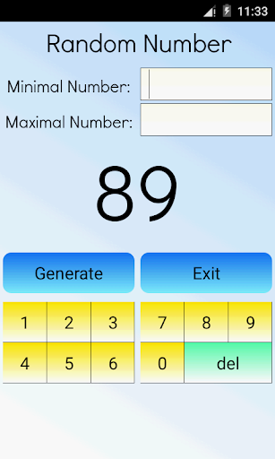 Random Number Calculator - Image screenshot of android app