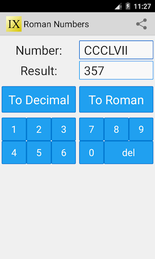 Roman Numbers - Image screenshot of android app