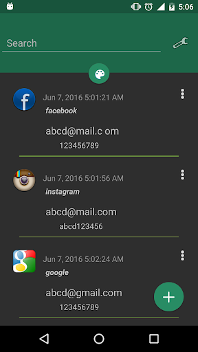Password Saver - عکس برنامه موبایلی اندروید