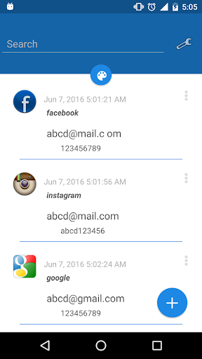 Password Saver - عکس برنامه موبایلی اندروید