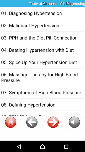 Hypertension Hi blood pressure - Image screenshot of android app