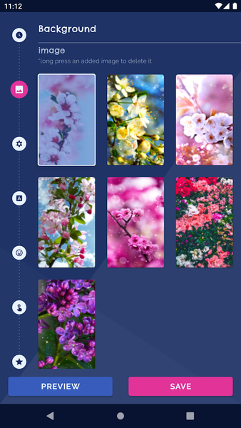 Flower Clocks Wallpapers - Image screenshot of android app