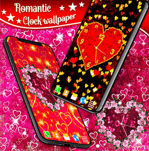 Hearts Love Clock Wallpapers - عکس برنامه موبایلی اندروید