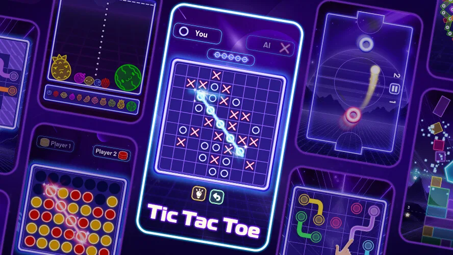 Tic Tac Toe: XO cross game - Gameplay image of android game