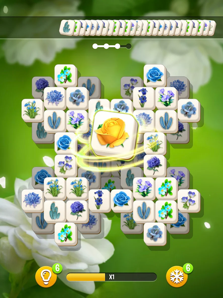 Blossom Garden: Tile Match - Gameplay image of android game