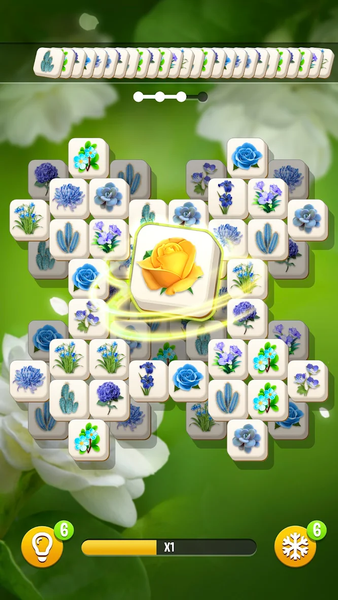 Blossom Garden: Tile Match - Gameplay image of android game
