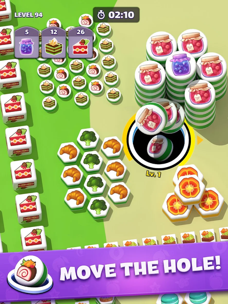 Tiles in Hole: Black Hole - عکس بازی موبایلی اندروید
