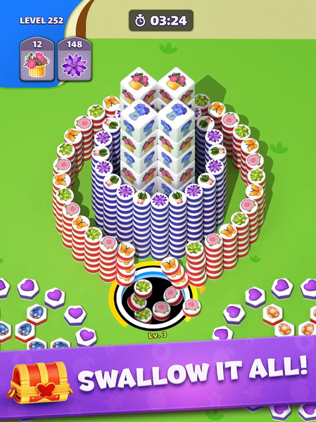 Tiles in Hole: Black Hole - عکس بازی موبایلی اندروید