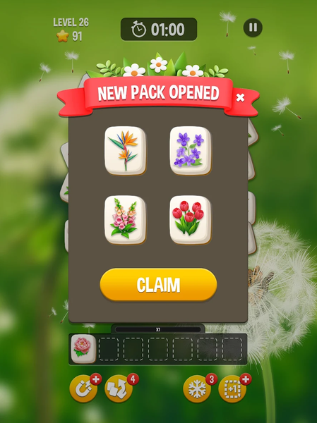Flower Match: Blossom Tile - Gameplay image of android game